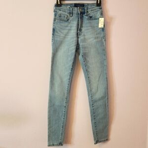 AEROPOSTALE High Rise Jeggings Light Blue Skinny Jeans, size 2S